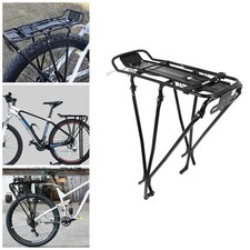 Alloy Rear Bicycle Pannier Rack Carrier Bag Luggage Cycle Mountain Bike Max 65kg