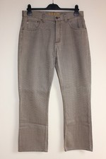 Vintage 1990s River Island Jeans W32" L32" 100% Cotton Brown Stripe Zip Fly