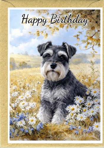 Miniature schnauzer dog - miniature,