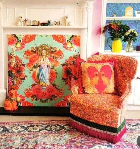 Reupholstered maximalist - reupholstered,