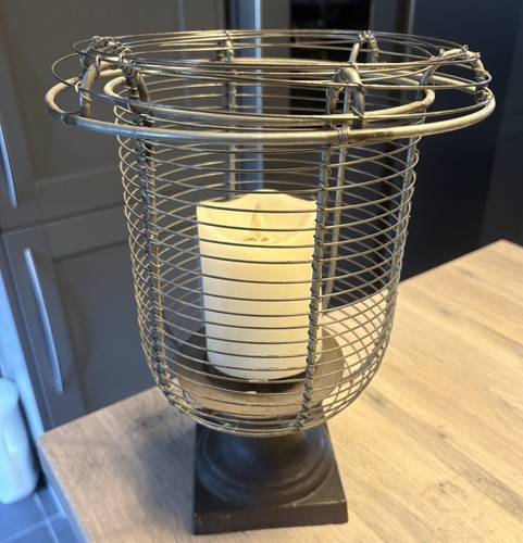Vintage style wire cage - wire,