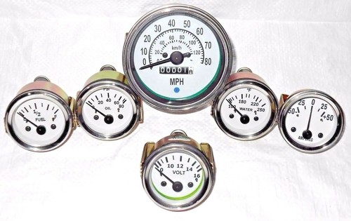 Willys gauges kit 85 mm - mb,