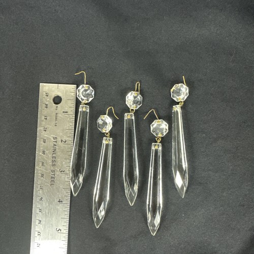 Vintage clear crystal lamp - crystal,
