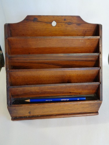 Antique desk tidy with - antique,