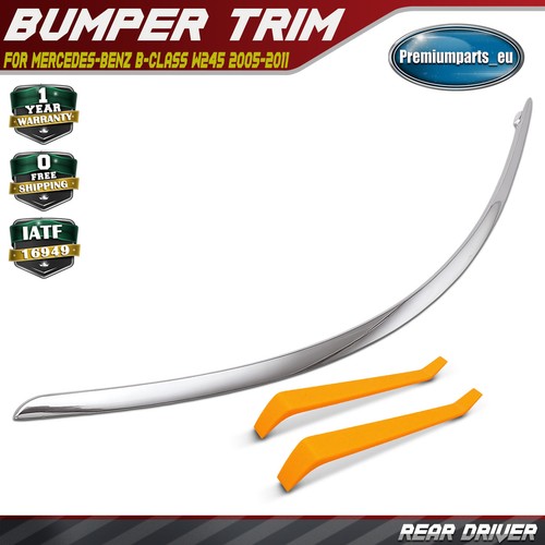 Rear right chrome bumper trim - chrome,