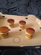 Royal Worcester Palissy Sierra Vintage Lid for Preserve Pots X4