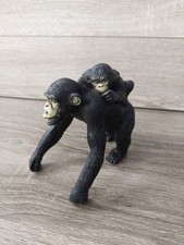 Chimpanzee Animal Toy Mother and Baby Play Set Figures ELC - Vintage 1990's A11