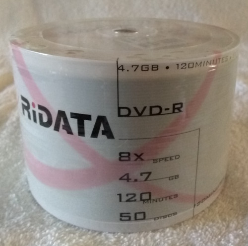 Ridata blank dvd r - 50, dvd-r