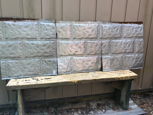 Lot rusty galvanized brick - 3,