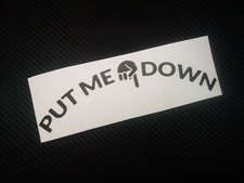 PUT ME DOWN Funny Bathroom/Toilet/WC Seat  Vinyl Sticker/Decal