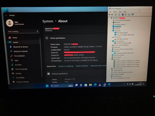 Sony vpcz2 laptop - vpcz2, 13.1”