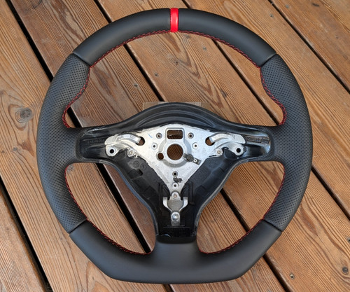 New leather steering - leather,