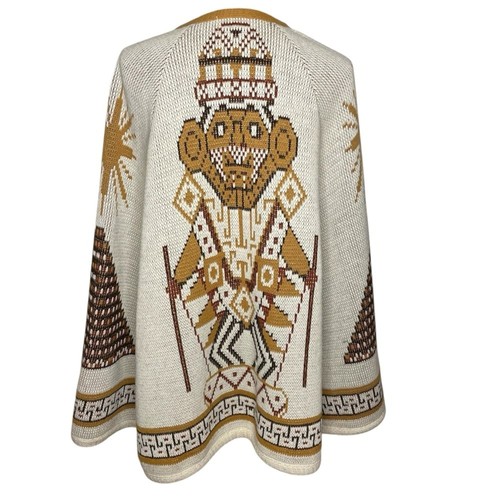 Poncho aztec vintage - poncho,
