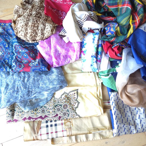 Vintage scarves job lot - vintage, x15