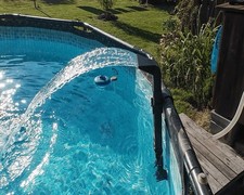 Swimming pool waterfall - swimming,
