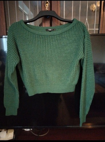 Jade green woolen - woolen, jumper