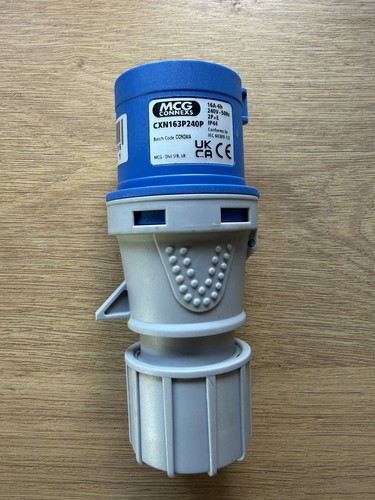 Male commando plug 16amp 240v - male,