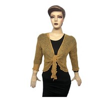 New Womens Tie Up Open Front