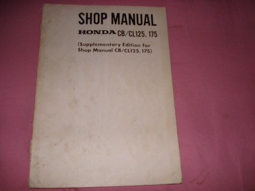 Honda cl125 175 - honda, cb/cl125,175