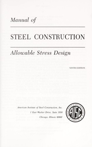Manual steel construction - manual,