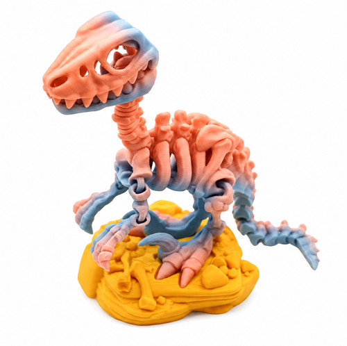 Printed dinosaur skeleton - 3d,