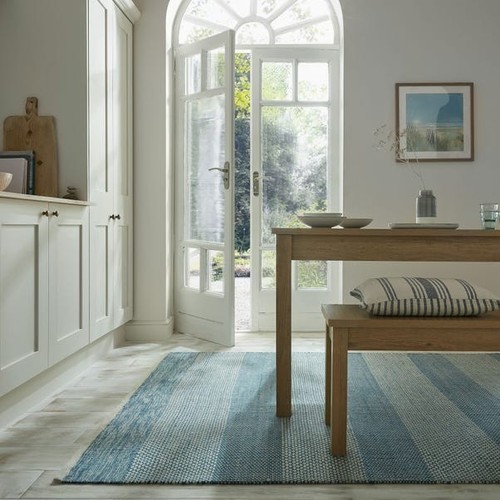 Diamond flatweave stripe wool - diamond,