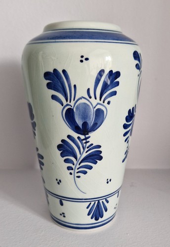 Vintage delft holland vase - vintage,