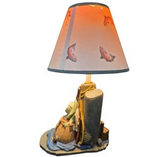 Fishing Table Lamp Trout Shade