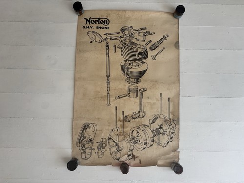 Vintage norton ohv engine - norton,