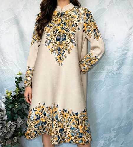 Meng cream ornate - ornate, paisley