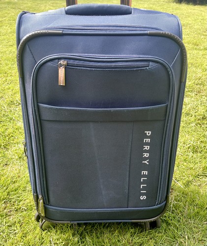 Perry ellis blue suitcase - perry,