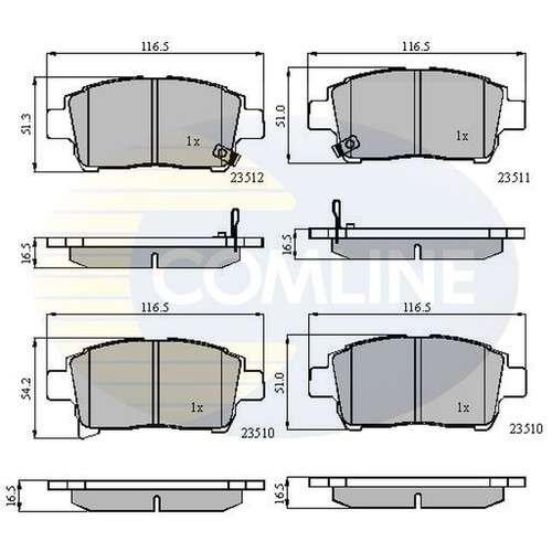 Brake pads set for - pads, toyota
