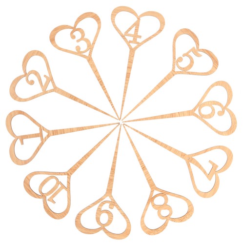 10pcs 10 wooden - to,