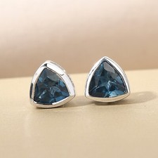 London Blue Topaz Studs