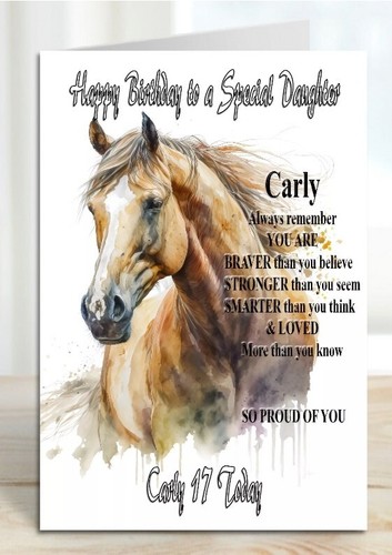 Personalised birthday card