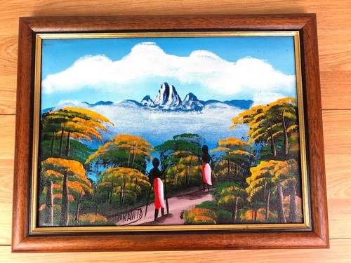 Haitian scene oil painting - haitian, on