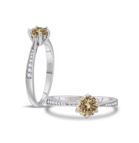 0ct round cut - 1.0ct, lab‑created