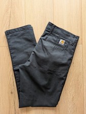 Carhartt WIP Sid Pant Black Slim Fit Trousers W34 L32 34R