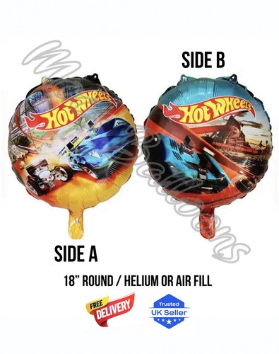 Hot wheels round balloon - hot,
