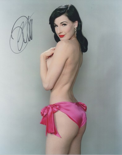Dita von teese signed 10x8 - teese,