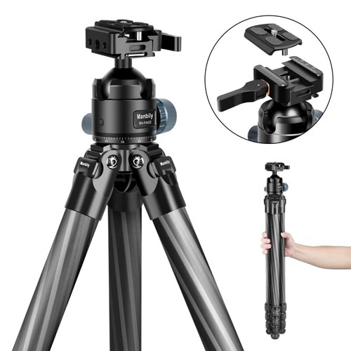 Manbily carbon fiber tripod - carbon,