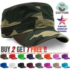 Men Cap Army Hat Cadet Castro