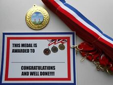 RUGBY POSTS MEDAL - METAL -