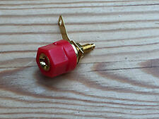 One red genuine TANNOY correct 4mm speaker speakers sockets