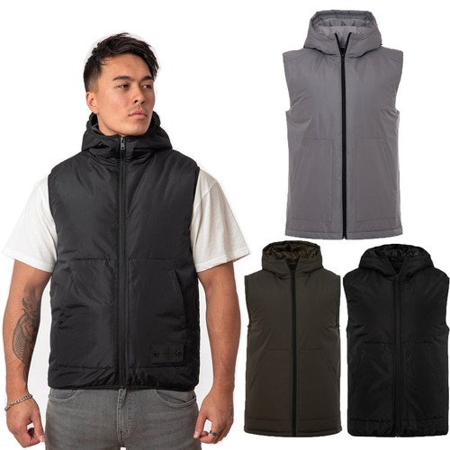 Mens hooded padded gilet - mens,