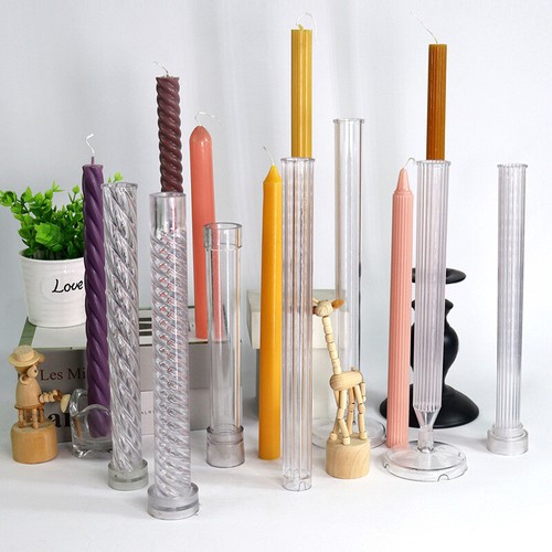 Long pole candle mold plastic - mold,
