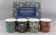 William Morris Leonardo Collection  BIRDS Pattern 4 Mug Set BOXED