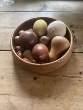 Mid Century Wooden Bowl With