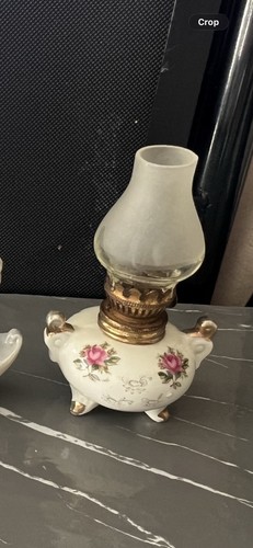Antique miniature oil lamp - antique,