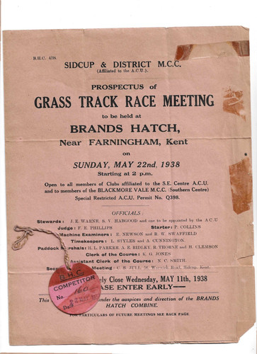 Sidcup motorclub prospectus - sidcup,
